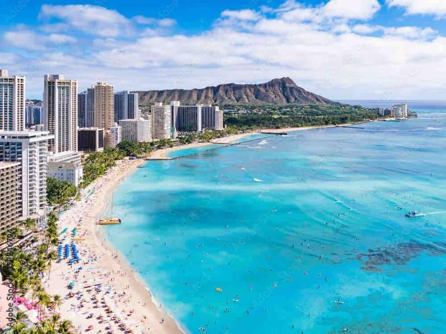 הונולולו Seashore Waikiki Studio 1 Block From A Beach No Resort Fees מראה חיצוני תמונה