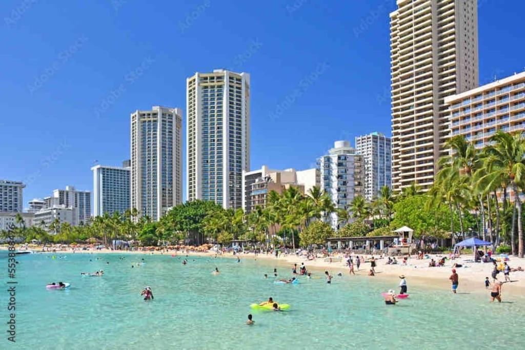 הונולולו Seashore Waikiki Studio 1 Block From A Beach No Resort Fees מראה חיצוני תמונה